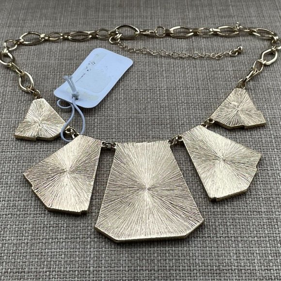 Sonya Reene Women Necklace Blue/Gold Tone Statement Necklace Jewelry New - Picture 7 of 7